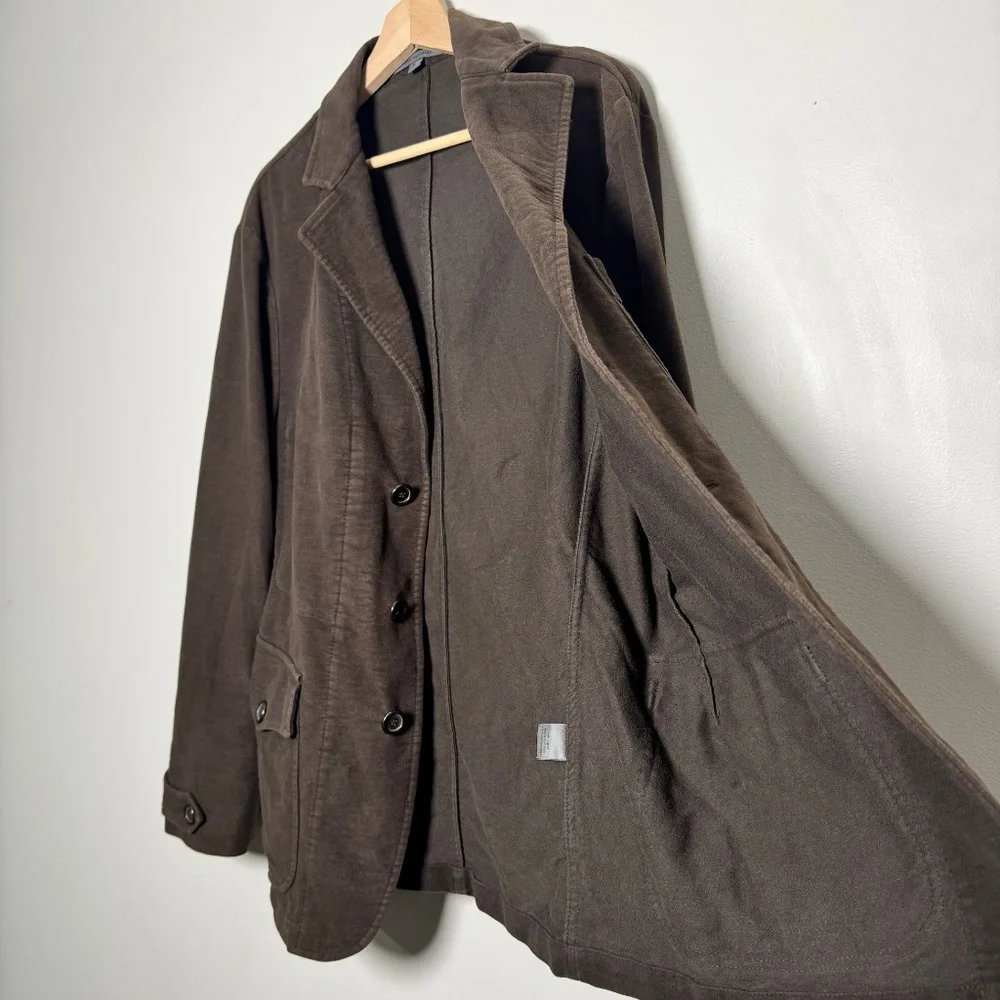 John Varvatos Chocolate Brown Velvet Sport Coat Sz 52